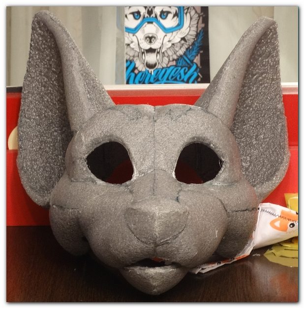 The frame for the eyes fursuit