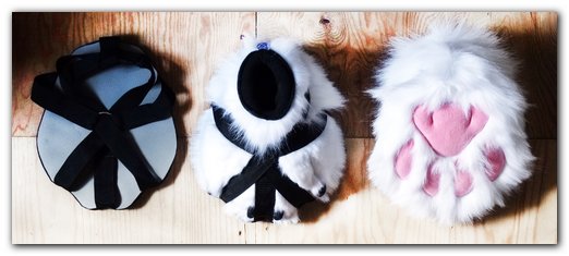 Feetpaws for bodysuit #bodysuit #furr_club #fursuit #Tail