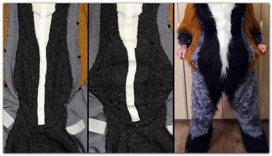 Overalls for Woflie Fox fursuit project #foxfursuit #furr_club #fursuit
