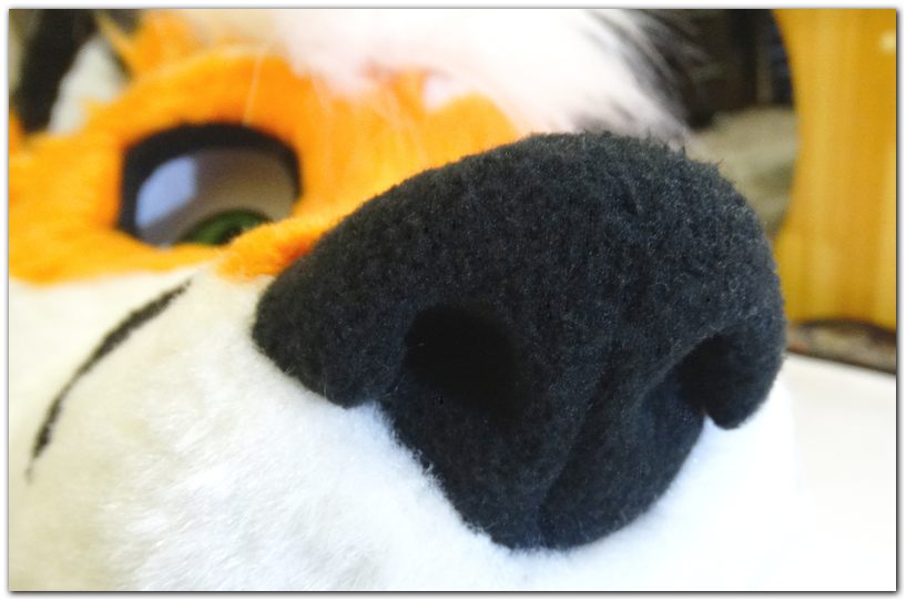 Nose of fursuit #Tzyko #foxfursuit #furr_club #fursuit #furrclub