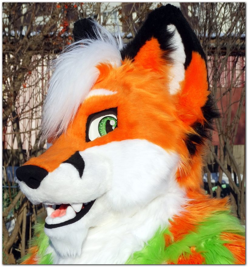 Fursuit's head #Tzyko #Fox #furr_club #fursuit #furrclub #foxfursuit