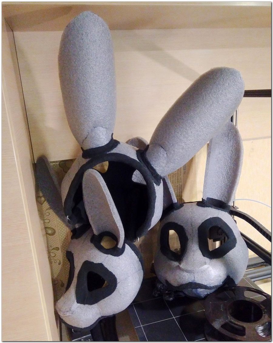 Headbase for Fox fursuit project #Hare-KDub-Hare-fursuit #furr_club #fursuit