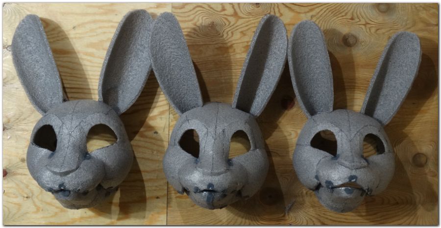 Headbase for fursuit project Hare #Hare-KDub-Hare-fursuit #furr_club #fursuit