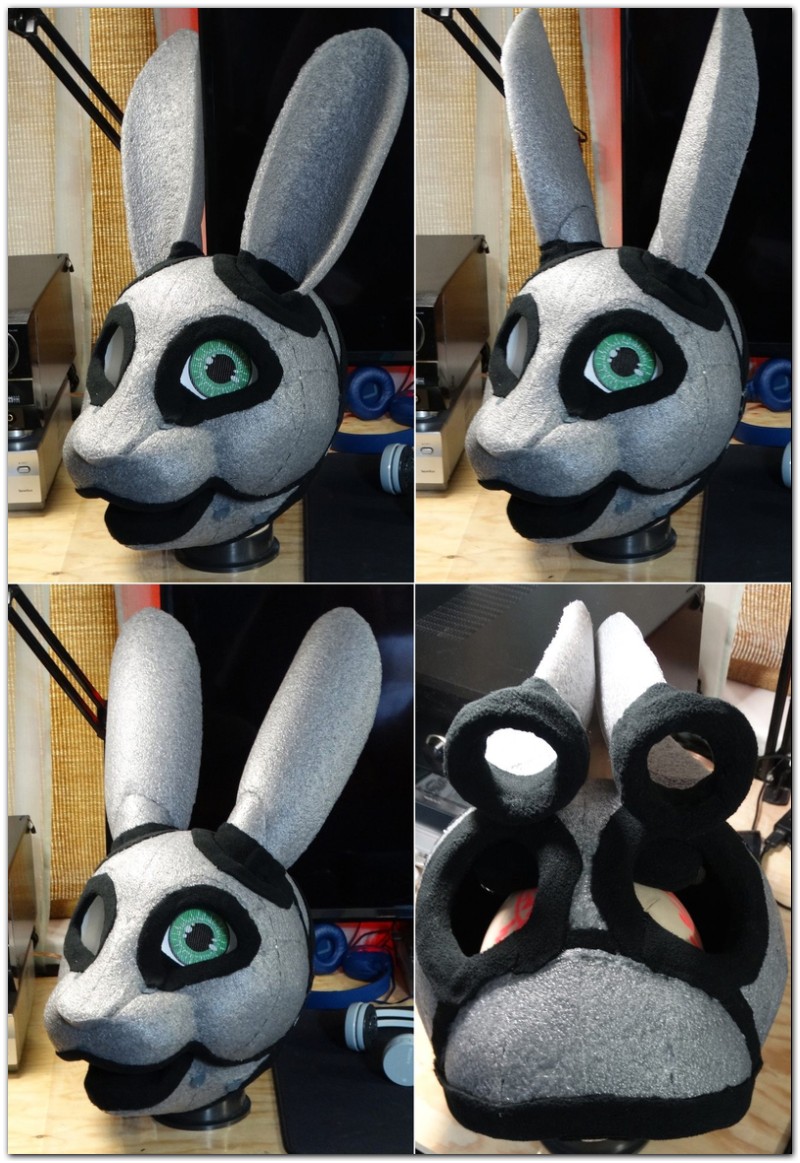 Removable ears with Velcro #Thumper-The-Hare-fursuit #furr_club #fursuit
