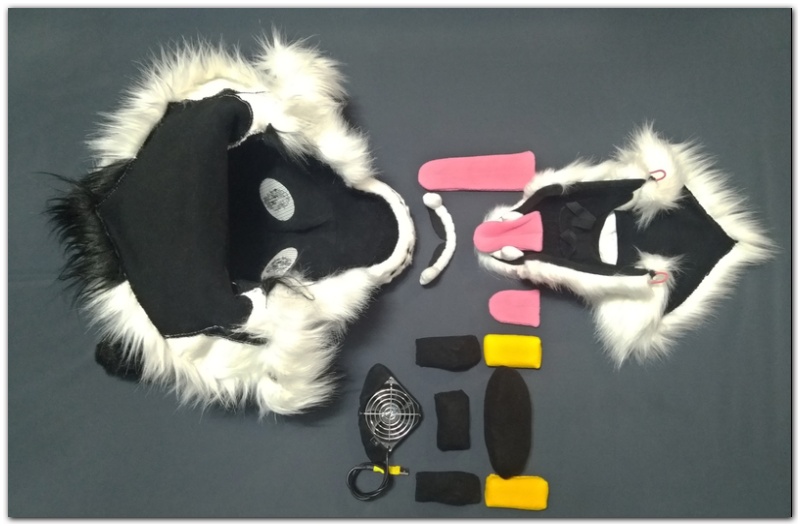 Mask of fursuit completely disassembled #Master-Fox_project-fursuit #furr_club #fursuit