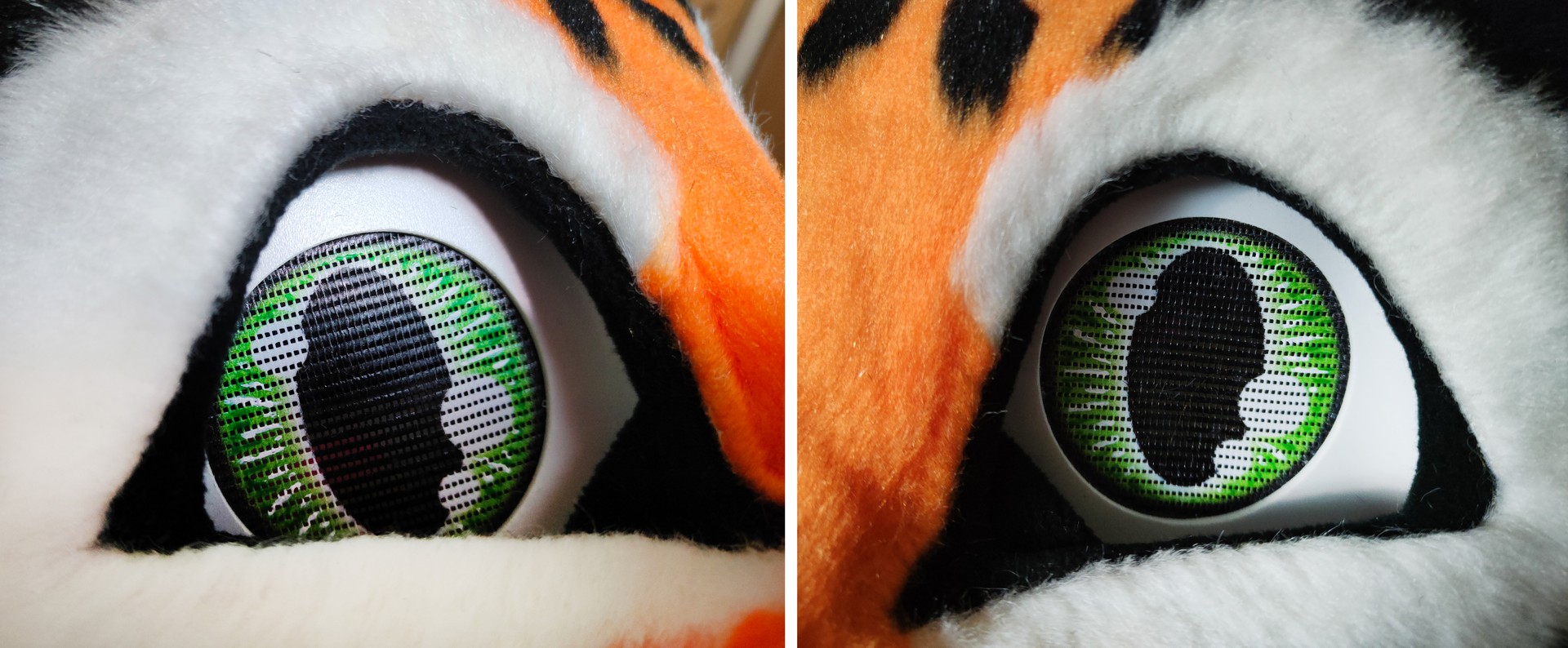 Kitty Fursuit - close up of eye buckram, For those that hav…