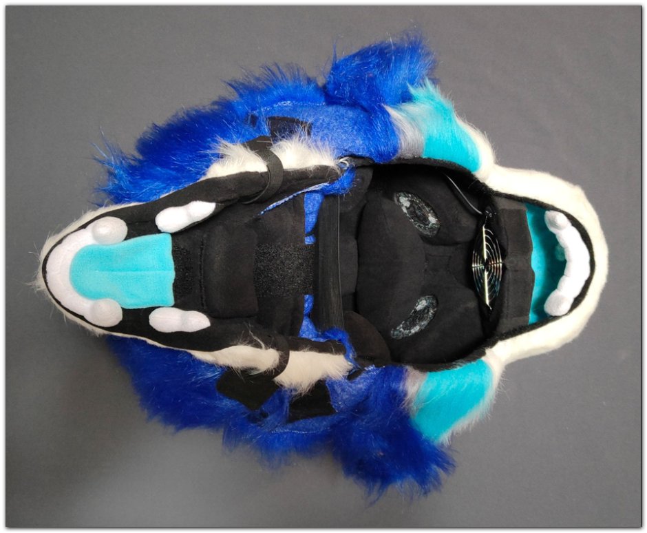 Mask of fursuit in the open position #Blue dog fursuit_project-fursuit #furr_club #fursuit