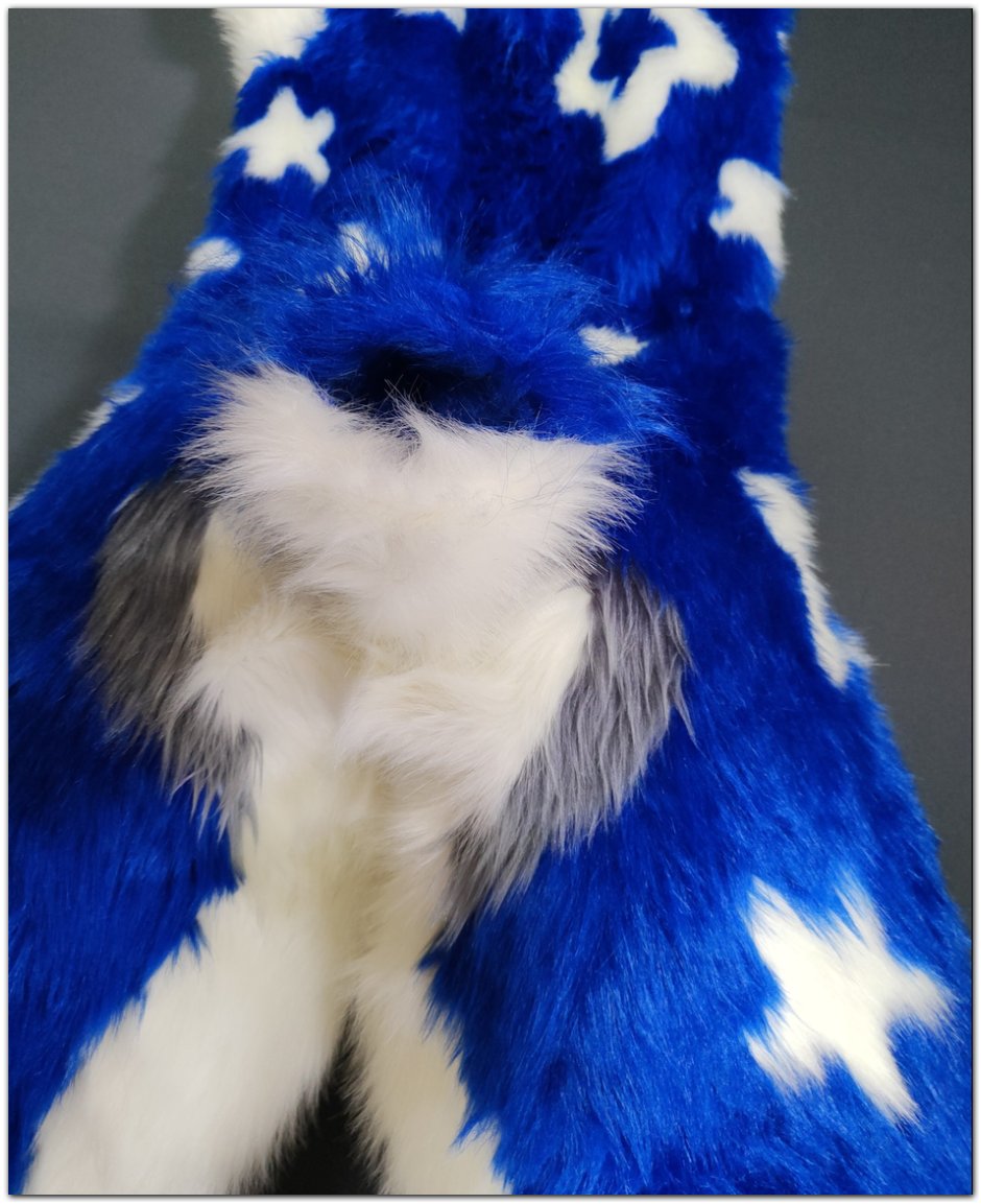 Tail sleeve of fursuit Blue dog fursuit #Blue dog fursuit_project-fursuit #furr_club #fursuit #Tail