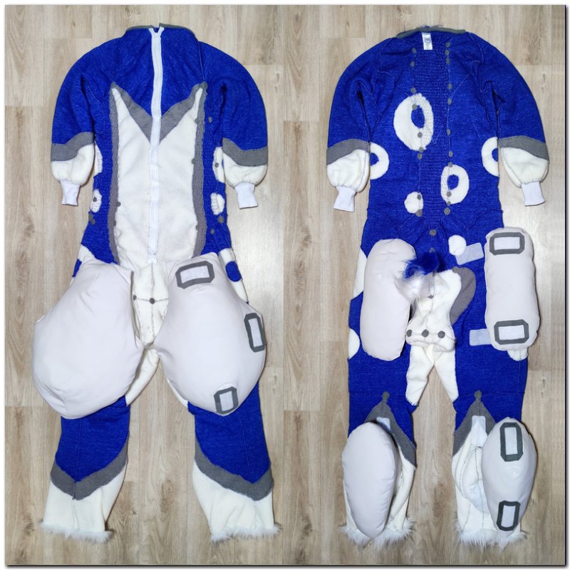 Overalls for Rangi the dog fursuit project #Blue dog fursuit_project-fursuit #furr_club #fursuit
