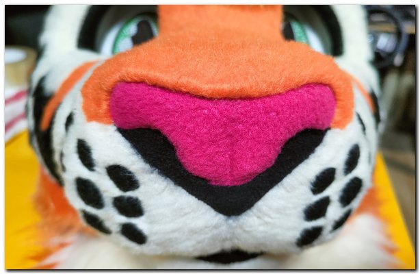 Nose of fursuit project Tiger fursuit #Tiger fursuit_project-fursuit #furr_club #fursuit