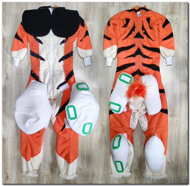 Overalls for Rangi the tiger fursuit project #Tiger fursuit_project-fursuit #furr_club #fursuit