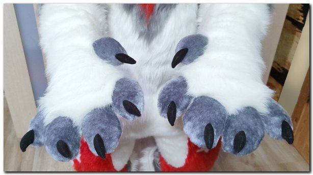 Paws design of Dog fursuit #furr_club #fursuit #Paws