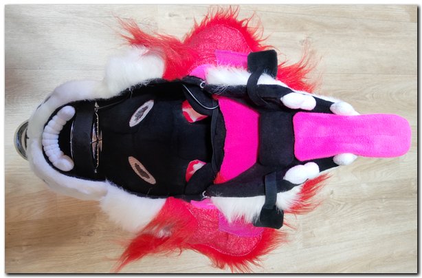 Mask of fursuit in the open position #Dog fursuit_project-fursuit #furr_club #fursuit