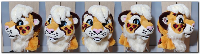 Headbase for Rangi the Leopard fursuit project #Leopard fursuit_project-fursuit #furr_club #fursuit