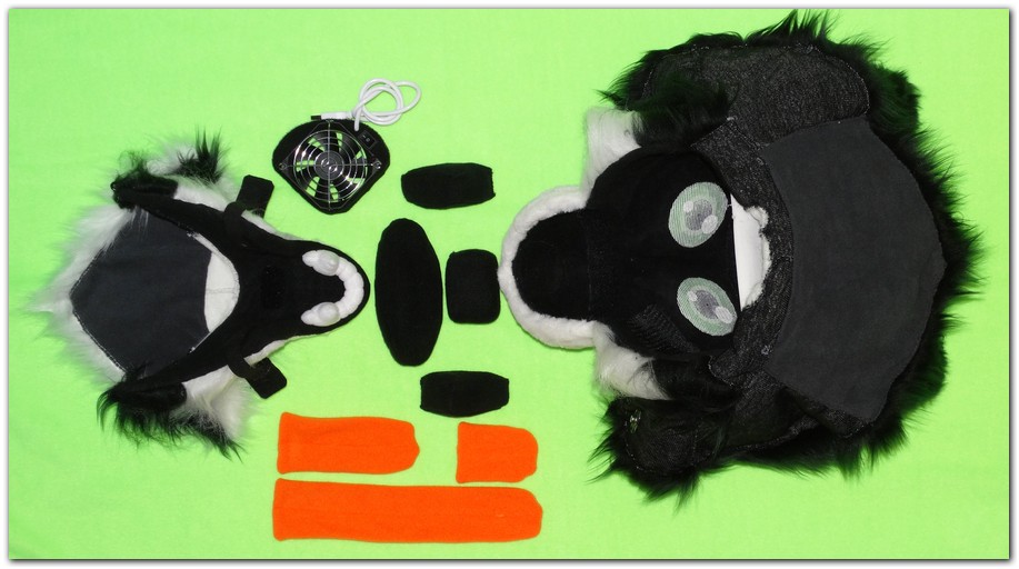 Fursuit's head construction #dogfursuit #furr_club #fursuit