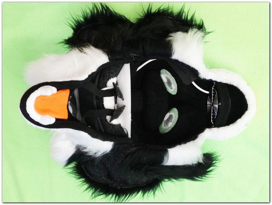 Mask of fursuit in the open position #dogfursuit #furr_club #fursuit