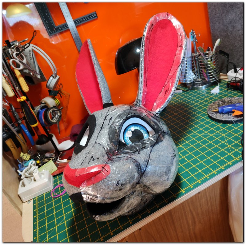 Headbase for fursuit project Hare 2022 #furr_club #fursuit