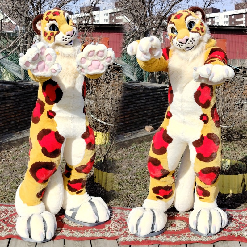 #furr_club #fursuit #Leopard fursuit