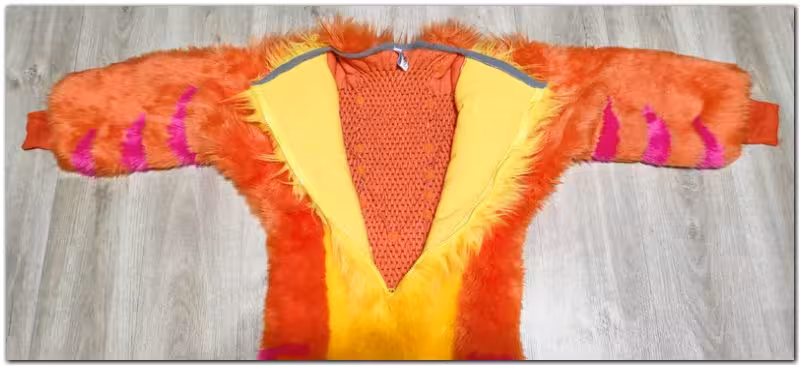 Zip of Rangi the Fox fursuit project #Fox fursuit_project-fursuit #furr_club #fursuit