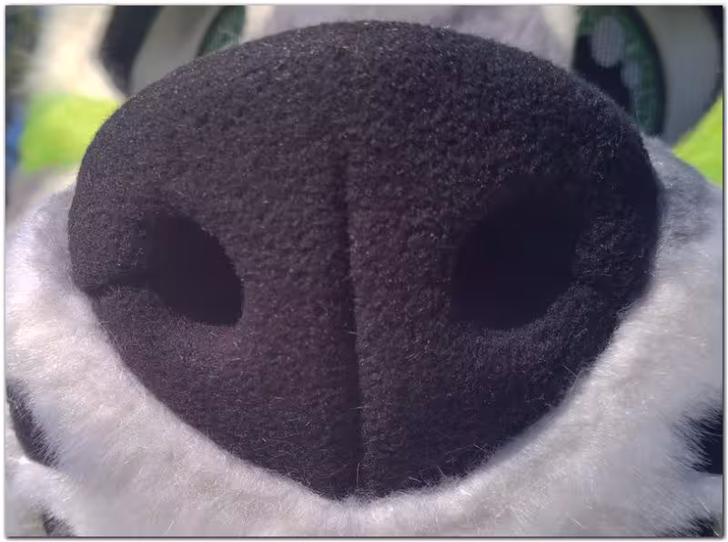 Nose of fursuit project Dog fursuit #Dog fursuit_project-fursuit #furr_club #fursuit