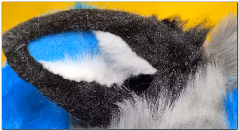 Ears of fursuit project Tiaki #Wolf fursuit #furr_club #fursuit