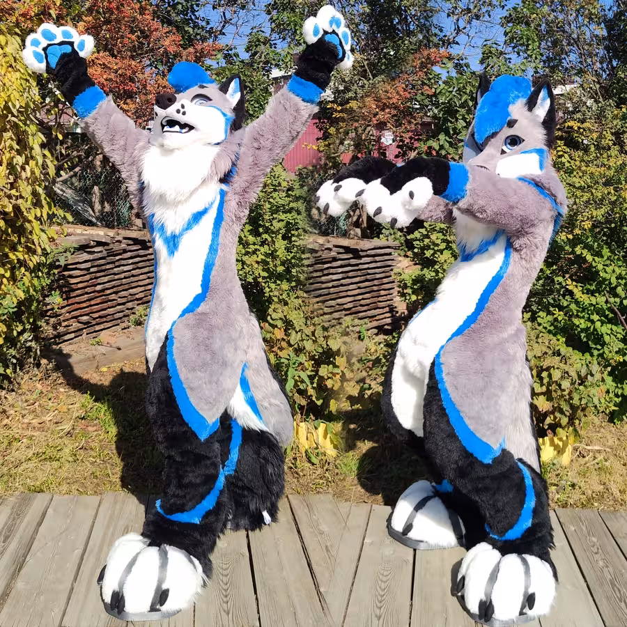 #furr_club #fursuit #Wolf fursuit