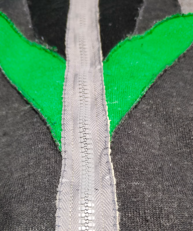 Photos of the costume elements inside.